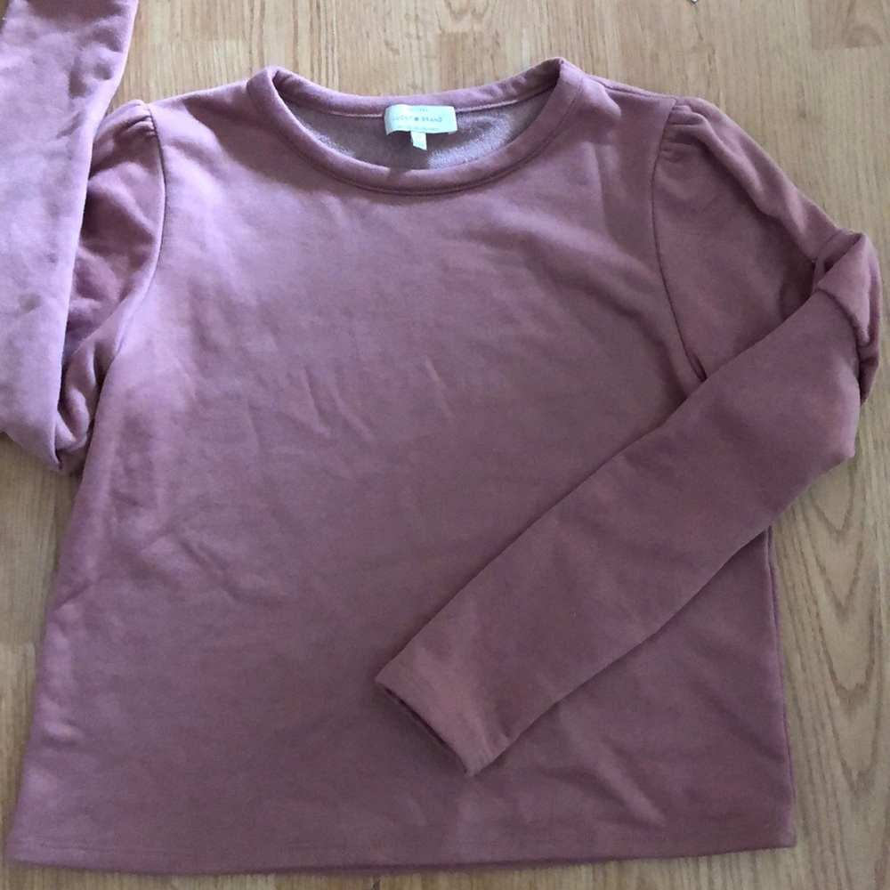 Lucky brand blush pink long sleeve top size XS - Picture 4 of 8